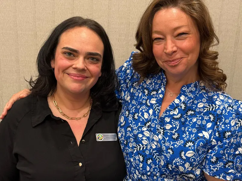 Christina Lanzillotto with students