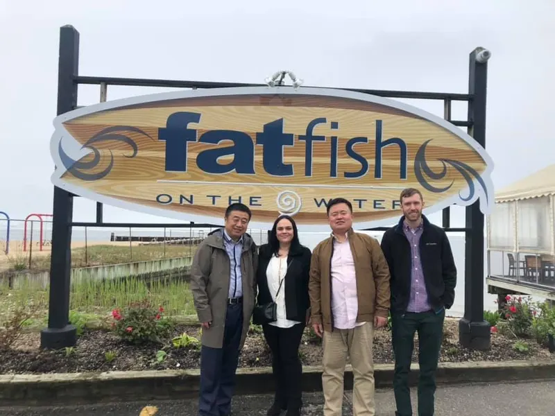 Christina Lanzillotto with students